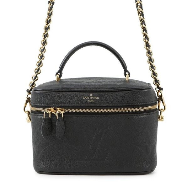 LOUIS VUITTON Vanity Size PM Monogram Empreinte Leather Noir M45598 - Picture 1 of 16